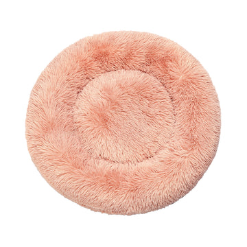 Pet Bed Cat Dog Donut Nest Calming Kennel Cave Deep Sleeping Pink XXL PaWz